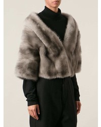 Liska Cropped Mink Fur Coat