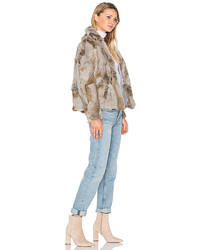 Eaves Liza Rabbit Fur Jacket