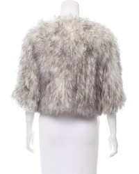 Tess Giberson Shearling Open Front Jacket W Tags
