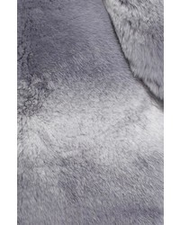 St. John Collection Stripe Genuine Rabbit Fur Muffler