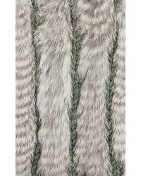 Buji Baja Fur Knit Wool Blend Infinity Scarf
