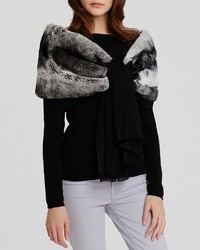 Bloomingdale's Gaynor Oversized Rabbit Fur Stole Scarf