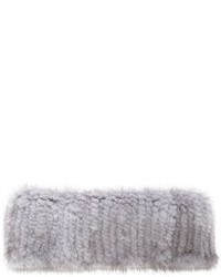 Barneys New York Knitted Mink Cowl Scarf