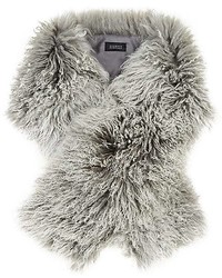 Barneys New York Mongolian Fur Scarf
