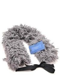 Vera Wang Winter Simply Gray Neck Wrap Faux Fur Scarf Comfortable 5298
