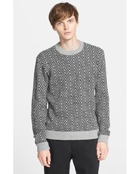Patrik Ervell Geometric Pattern Alpaca Sweater
