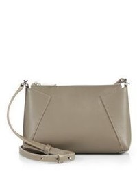 Grey Geometric Leather Bag