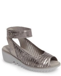 Wolky Frosty Ankle Strap Wedge Sandal