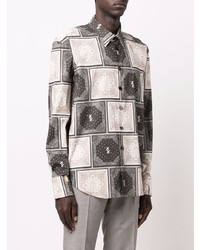 Billionaire Geometric Pattern Bandana Shirt