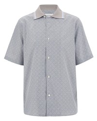 Ferragamo Geometric Print Short Sleeve Shirt
