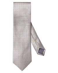 Eton Geometric Silk Tie In Medium Gray At Nordstrom