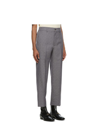 Gucci Grey And Blue Geometric Logo Trousers