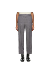 Gucci Grey And Blue Geometric Logo Trousers
