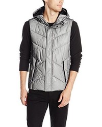 Calvin Klein Ck One Mesh Bonded Puff Hooded Vest, $155
