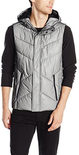 Calvin Klein Ck One Mesh Bonded Puff Hooded Vest, $155  |  Lookastic