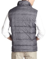 Saks Fifth Avenue Collection Reversible Plaid Puffer Vest