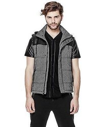 GUESS Xandre Tweed Puffer Vest