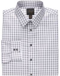 Jos. A. Bank New Joseph Slim Fit Spread Collar Cotton Large Gingham Dress Shirt