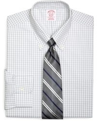 Brooks Brothers Non Iron Traditional Fit Gingham Dress Shirt