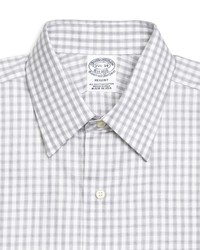 Brooks Brothers Regent Fit Heathered Gingham French Cuff Dress Shirt