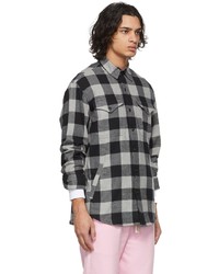 Polo Ralph Lauren Grey Flannel Check Classic Fit Shirt