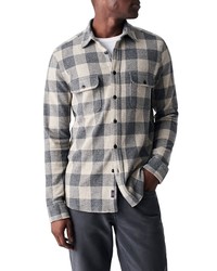 Faherty Legend Check Knit Button Up Shirt