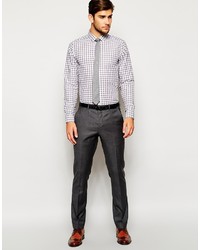 Asos Brand Smart Shirt In Long Sleeve With Large Gingham Check