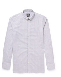 Hackett Brompton Slim Fit Button Down Collar Gingham Cotton Shirt