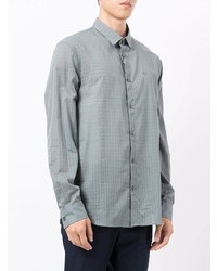 Armani Exchange Check Print Button Up Shirt