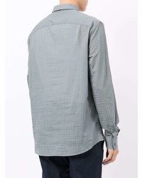 Armani Exchange Check Print Button Up Shirt