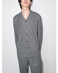 Sunspel Gingham Check Pajama Shirt