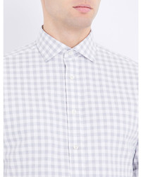 Smyth Gibson Traditional Fit Gingham Print Cotton Shirt