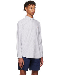 Polo Ralph Lauren White Gray Cotton Shirt
