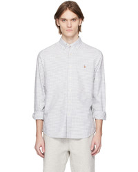 Polo Ralph Lauren White Gray Gingham Shirt
