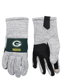 FOCO Gray Green Bay Packers Team Knit Gloves