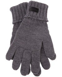 Saint Laurent Leather Panel Gloves