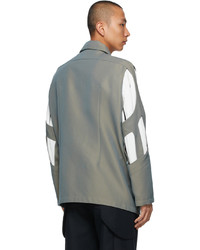 Kiko Kostadinov Grey Hydra Shell Jacket