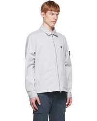 Stone Island Grey Polyester Jacket