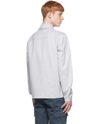 Stone Island Grey Polyester Jacket