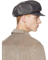 Winnie New York Gray Leather Hat