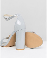 Glamorous Barely There Block Heeled Sandals