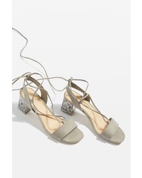 Topshop Daisy Mid Heel Sandals