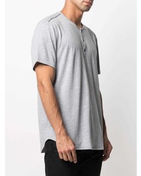 John Varvatos Contrast Stitching Buttoned T Shirt