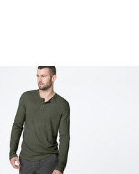 James Perse Spaced Jersey Henley