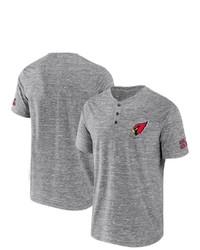 NFL X DARIUS RUCKE R Collection By Fanatics Heathered Gray Arizona Cardinals Slub Henley T Shirt In Heather Gray At Nordstrom