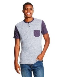 Mossimo Supply Co Short Sleeve Raglan Henley Shirt Supply Cotm