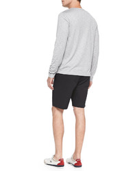 Theory Billy H Long Sleeve Henley Gray