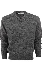 Inis Meain Mixed Linen Henley Sweater