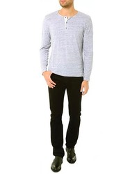 AG Jeans The Commute Ls Henley Heather Grey
