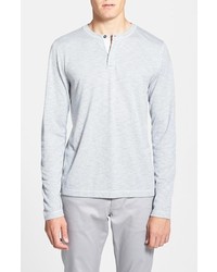 Men's Grey Henley Sweater, Khaki Chinos, Grey Suede Boots | Men's Fashion